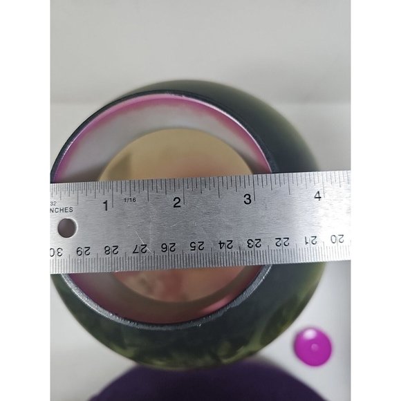 Vintage Ceramic Floral Vase Lamp Base, 12.5" Tall Hand Painted See Pics! - Picture 5 of 5